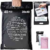 Buste Per Spedizioni Vinted - 60 Sacchetti Opachi E Resistenti, Taglie S/M/L, Con Maniglia E Design Elegante Sacchetti Per Vendite Online