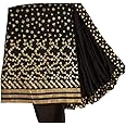 EthnicJunction Women's Chanderi Cotton Mirror Work Unstitched Salwar Suit Material