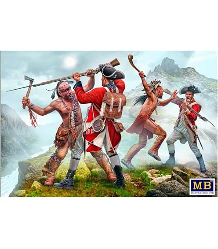 Master Box 1:35 - Indian War Series Kit N°4 - Fair Exchange - Figurines Historiques XVIIIe Siècle