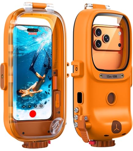 Custodia Impermeabile Per Action Camera – Fino A 30 Metri Di Profondità, Trasparente, Per Sport Acquatici, Immersioni E Subacquea