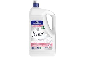 ‎P&G PROFESSIONAL Lenor Professional Weichspüler, 190 Waschladungen, 4.75 L, Empfindliche Haut, Hypoallergen, unwiderstehliche Weichheit