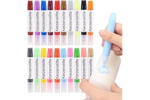 Ovaletta 20 Stück Kerzenstifte, Wachsstifte für Kerzen 8x10 ml, Candle Pen, Kerzen Bemalen Set, Candle Pen für Kerzen, Kerzen Bemalen Set, Aufkerze Selber Machen Set, Kerzen Bemalen, 20 Farben