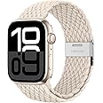 XMUXI Compatible with Apple Watch Series 8 Strap 45mm 41mm Braided Nylon Replacement Band compatible with IWatch 9 Ultra 49mm 7/SE/6/5/4 44mm 40mm(Watch Not Included)