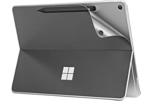 MoKo Pegatina Trasera para Tableta para Microsoft Surface de 12 Pulgadas 2025, Cubierta Protectora de Piel de PU para Surface Pro de 12 Pulgadas, Gris Oscuro