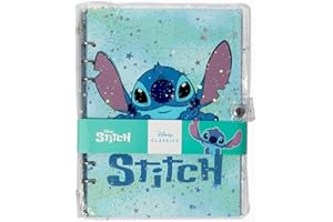 Claire's Disney Stitch Carnet de notes | Journal Agenda Notebook Papeterie Notes | Pour filles, garçons, ado | Cadeau Noel et anniversaire | Bleu