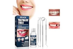 MIIOTO Tooth Filling Repair Kit,Temporary Tooth Repair Kits Moldable False Teeth Tooth Repair Granules,for Temporary Fixing The Missing and Broken Tooth Replacements,Snap On Instant and Confident Smile (#1)