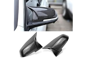 Altsbaos Kompatibel mit Auto Rückspiegel Abdeckung BMW F20 F21 F22 F23 F87 F30 F31 F34 F32 F33 F36 I01 E84 Seitenspiegelgehäuse bmw Spiegelkappen 1er 2er 3er 4er i3 x1 Links+ Rechts-Kohlefasermuster
