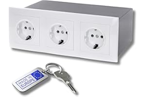 FortNovo Coffre multiprise | Ouverture magnétique et serrure spéciale | Coffre mural pour rangement invisible | Compartiment secret pour l'argent, les