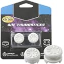 FPS White Thumb Grips for PS4 PS5 Controller, Performance Silicone Thumbsticks High-Rise & Mid-Rise for Playstation 4 Playsta