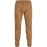 JACK &amp; JONES Kargo Pantolon Lastikli Pa&ccedil;a Dar Kesim, 12139912 | Slim Fit, tek renkli, g&uuml;ndelik, maks. 40&deg;C'de hassas programd