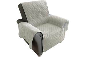 JEMIDI Sherpa - Funda protectora reversible para sillón, color beige