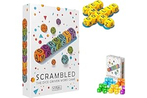 AYAAFA Scrambled Dice Word Game for 1-5 Players,Sharpening Spelling Dice Game,Brain Exercise Party Game,Fun Family Board Games for Parties Travel & Familys Nights.