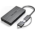 WAVLINK USB 3.0 or USB C Displaylink Adapter Dual HDMI 4K 60Hz for Dual Monitors, USB A/C to HDMI 4K Output for Apple Mac M1/M2/M3 or Windows 10/11