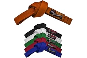 SCONOSCIUTO Athletics Gear AG Cintura da karate per arti marziali, 100% cotone, con cuciture multiple, per BJJ, Judo, Taekwondo e Karate