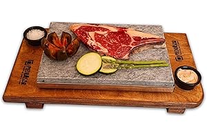 PIEDRASAR Piedra para carne 20x30 Personalizada 2 Logotipos