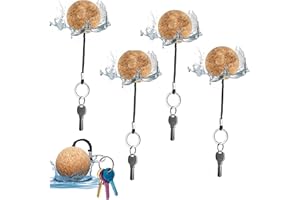 Bogoro portachiavi galleggianti in sughero,4 Pezzi Galleggianti Portachiavi, Galleggianti per Canoa,Galleggianti in Sughero,Galleggianti a Sfera, Galleggianti,Galleggianti e Galleggianti,35 mm