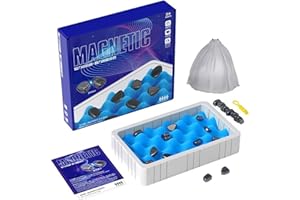 SHXIUMINY Drill Bits Magnetic Chess Game Stones,Magnetic Chess Set,Magnetic Board Game,Magnet Party Game,Great Christmas and Birthday Gift for Families and Friends