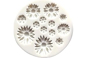 TUYOBG Silikonformen Gießformen Daisy Blume, Gießform für 3D Blumenmotive aus Harz, Seife, Kerzenwachs, Fondant oder Gips, ideale Kerzenformen für Handarbeit, Dekoration, Backen, Basteln und Geschenkideen
