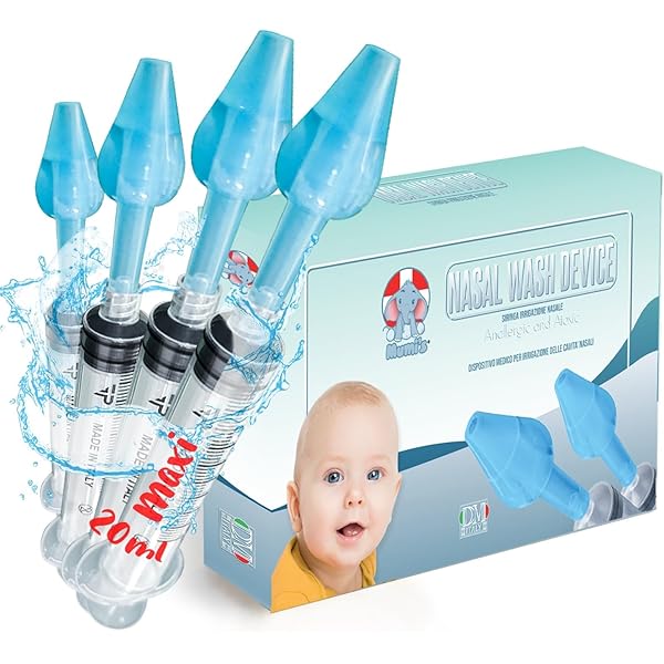 Siringa Nasale Bebe Pack Per Bambini - Kit Con 6 Pezzi, Senza BPA, Pulizia Nasale Sicura