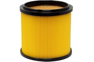 FIXEDBYU Cartouche filtrante de rechange avec grille intérieure en acier pour aspirateur sec et humide Parkside PNTS 23E, 1250, 1300, 1400, 1500 A1, B1, B2, B3, C1, C3, C4, D1, D3, E2, E4, F2, F5