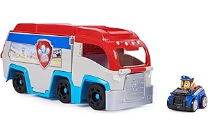 PAW Patrol, Pup Squad Patroller, Veicolo di Squadra, Veicolo Giocattolo con Auto Collezionabile di Chase, Giocattoli per Bambini e Bambine, 3+ Anni
