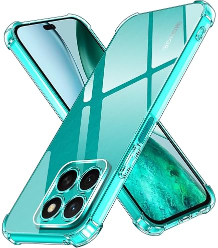 KARTXITAI Cover Compatibile con Honor X8c Custodia Trasparente Slim in Silicone TPU con Assorbimento degli Urti e Anti-Graffio-Farfalla blu