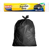 Koroplast Ekonomik End&uuml;striyel &Ccedil;&ouml;p Torbası Jumbo Siyah 10&rsquo;lu 80&times;110 cm, Yırtılmaya Dayanıklı, Jumbo Boy &Ccedil;&ouml;p Poşeti, &Ccedil;İft Katl