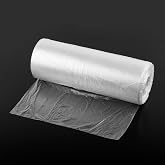 (Pack of 1000) HDPE 25 x 40cm Counter Poly Bags on Roll, Plastic Safe Food Packaging Freezer Safe Bags Food Contact Packaged