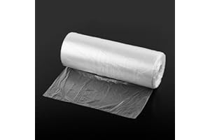 HDPE BAGS (Paquete de 1000) HDPE 25 x 40 cm Bolsas de polietileno de mostrador en rollo, embalaje de alimentos seguro de plástico Bolsas aptas para congelador de contacto con alimentos empaquetados