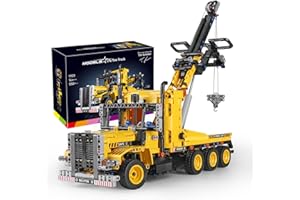 SDXFUWA 17011 Technik Gru, Camion Giocattolo, Telecomandato Ingegneria Series Set di Costruzioni con Veicoli da Cantiere, Trailer Costruzioni Veicolo (1250 Parti)