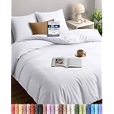Utopia Bedding Duvet Cover for 180 Bed 240 x 260, White | Duvet Cover 240 x 260 cm and 2 Pillowcases 65 x 65 cm, Microfibre,