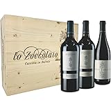 Lo Zoccolaio Cassetta Legno - Vino Rosso - Barbera D'Alba+Langhe Rosso+Barolo 3 Bottiglie x 750ml