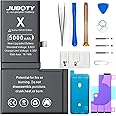 JUBOTY 5000mAh Battery for iPhone X, New Upgraded Li-ion High Capacity Battery Replacement for iPhone X Model A1865 A1901 A1902 with Professional Repair Tool Kits