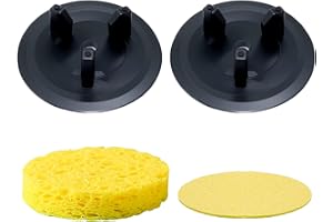 Lämplig för Atlant & Domsjö diskbänkar: 2 tätningar med 3 klor för diskbänkar + 2 cellulosasvampar (7,5 cm diameter) VVS-reparationstillbehör
