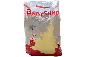 CENTRO NATURA & PET SHOP Sabbia Gioco Bambini Babysand Bianca Naturale Setacciata Lavata per Sabbiere e Aree Gioco Confezione 25kg