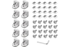 EYPINS 10 x 3030 Staffa Angolare,Alluminio Profilo Connettore/Connettore Angolo di Sterzata con con Vite, Dado, Chiave Inglese