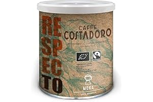 CAFFE' COSTADORO Respecto, 00% Arabica, Bio E Fairtrade Per Moka - Lattina Da 250G, Caffè