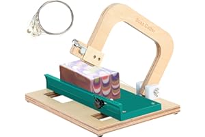 SIFOEL Cortador de Jabón de Madera Con Alambre de Corte Ajustable, Herramienta Para Hacer Jabón, Queso, Mantequilla, Pasteles y Pan