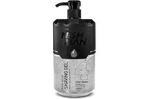 ‎NISHMAN NISHMAN Rasiergel 04 - Easy Shave 1000ml - Für eine Sanfte Rasur, Feuchtigkeitsspendend und Pflegend - Perfekter Schutz für Glatte Haut - Frischer und Lang anhaltender Duft - Männerpflege