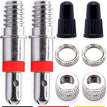 18 stuks Franse aluminium ventieldoppen voor de fiets - Banddoppen set