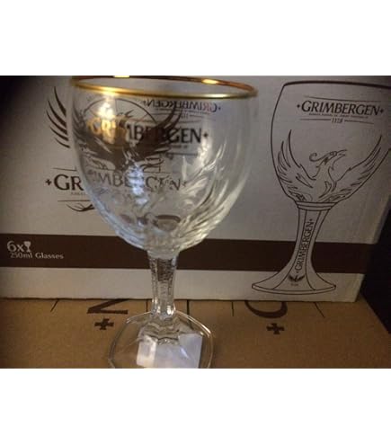New Grimbergen Beer Chalice Glass 33cl Official Grimbergen Glass Perfect For Drinking Grimbergen Rouge, Blonde, Double, Triple