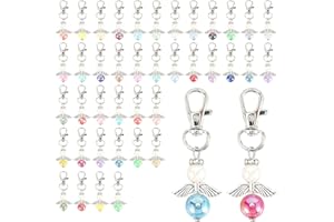ENGGLÜCK Schutzengel Anhänger 40 Stück, Kleine Glücksbringer mitgebsel Gastgeschenke für Taufe Junge Mädchen Konfirmation Kommunion Hochzeit Erstkommunion Silvester Weihnachtspräsente Abschiedsgeschenke