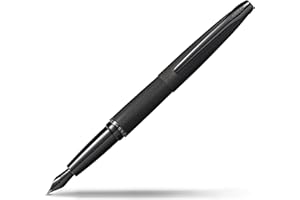 Cross Atx - Pluma estilográfica con grosor medio, color negro cepillado