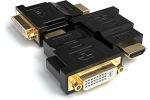 ‎JAMEGA JAMEGA - DVI-I zu HDMI Adapter 3er Pack | DVI-I (24+5) Buchse auf HDMI Stecker | 4K Ultra HD Full HD 1080P HDTV Konverter | Kontakte vergoldet