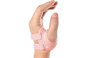 FORTEMOTUS Órtesis Rizartrosis Pulgar Izquierdo, Férula Ortopédica CMC, Estabiliza la Base del Pulgar y Alivia el Dolor en Artrosis y Artritis en Silla de Montar (Rosa, M, 18-23 cm)