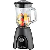Russell Hobbs Jug Blender [Smoothie Maker] Mixer for Juices & Baby Food (1.5L Glass Jar, 2 speeds & pulse settings, Stainless
