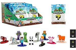 Jada Toys Minecraft Figur (1 Stück in Mystery Blind-Tüte) - 1 von 13 detaillierten Nano Sammelfiguren aus Metall für Fans und Kinder ab 3 Jahre, Welle 5, Auswahl per Zufallslos, je ca. 4 cm