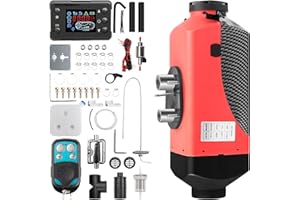 1inchome Standheizung, Standheizung Diesel, 12V Lufterhitzer, 2KW/5KW/8KW Air Diesel Heizung mit Schalldämpfer, LCD Schalter u. Fernbedienung für Auto RV Boote LKW KFZ PKW Wohnmobil