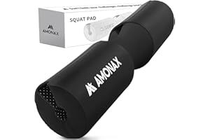 Amonax Barbell Squat Pad Manchon Mousse à Squat En Mousse Support De Nuque & Epaules Protection Pour Squats Lunges, Hip Thrusts, Haltérophilie, Coussin D'haltères, Coussin Squat