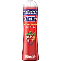 durex gleitgel erdbeere Durex Erdbeer-Gleitgel – Wasserbasiert, pH-freundlich, 50 ml